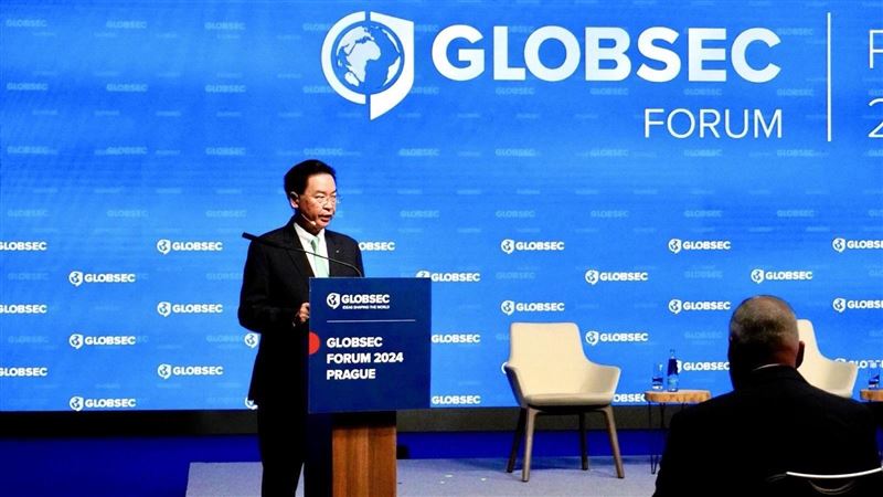 參加全球安全論壇　吳釗燮發表專題演說