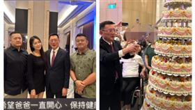 丫頭跟老公出席公公壽宴，拍下公公切蛋糕畫面。（圖／翻攝IG）