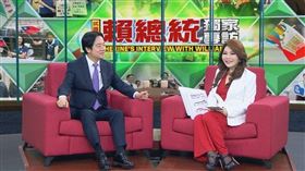 總統賴清德上任一百天，接受主持人張雅琴《雅琴看世界》專訪．（圖／年代提供)