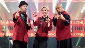 阿達（左起）、Lulu黃路梓茵、以及美麗本人攜手主持。（圖／緯來提供）