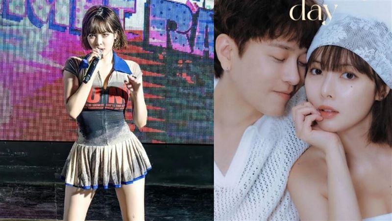 甜蜜「婚紗照」突洩！泫雅依偎龍俊亨閃瞎