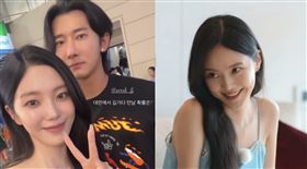 尹廈情來台，驚喜與《單身3》李鎮錫見面。（圖／翻攝自尹廈情IG）