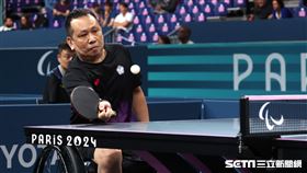 帕運桌球好手程銘志擊敗中國3金名將曹寧寧，闖進男單4強，保底銅牌。（圖／記者蔡厚瑄攝影）