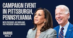 拜登和賀錦麗再次同台造勢，公開展現團結。（圖／翻攝自Kamala Harris粉專）