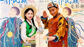 2024世界民族電影節宣傳大使林亭莉（左）、鍾家駿。（圖／海鵬提供）