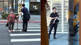 文山區員警幫助走失老婆婆 （圖／Threads@alinaliu1977 授權提供）