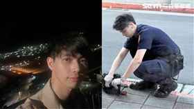 文山一分局員警郭兆軒協助走失婦人返家，網友稱讚「人帥心善」。（圖／文山一分局提供）