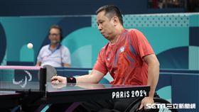 台灣帕運桌球TT5級銀牌程銘志。（圖／記者蔡厚瑄攝影）