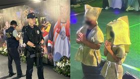 保安隊霹靂小組在攔檢點真槍實彈站崗，現場氣氛肅殺。（圖／民眾提供）