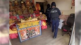 嘉義神壇主事者涉嫌組織犯罪，逼迫欠款人暴力討債警方圓滿破案。（圖／翻攝畫面）