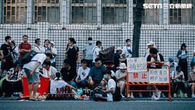 8月31日民眾黨及小草赴北檢抗議（圖／記者楊士誼攝影）