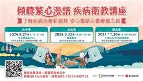 「傾聽繁心漫語 病友講座」9月21日（六）起正式登場。（圖片由社團法人台灣全癌症病友連線提供）
