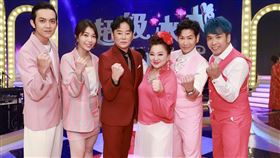 右起台一線東諺、阿玟、白冰冰、陽帆、蔡家蓁跟郭忠佑。（圖／民視提供）