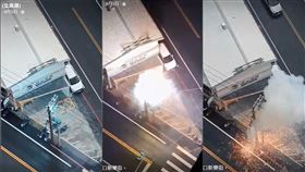 停電,爆炸,藍光,電線桿,