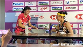 ▲2024台北羽球公開賽，台灣23歲女將楊育綺、戴資穎。（圖／記者張沛嘉攝影）