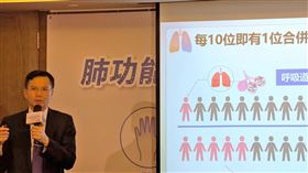 醫師提醒自體免疫疾病併發肺纖維化風險高中華民國風濕病醫學會5日在衛教記者會說明，自體免疫疾病患者的免疫系統會「自己打自己」，也可能攻擊肺部，因此每10名患者就有1人會併發肺部纖維化；秘書長盧俊吉（圖）進一步指出，肺纖維化會影響肺部攜氧能力，常見症狀包含咳嗽、呼吸困難和疲勞，導致患者生活品質大幅下滑。中央社記者曾以寧攝  113年9月5日