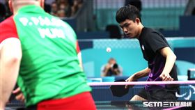 台灣帕運桌球好手陳柏諺擊敗匈牙利帕運男單2金得主。（圖／記者蔡厚瑄攝影）