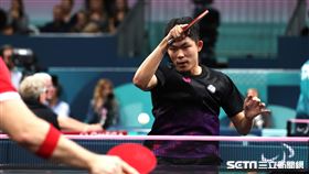 台灣桌球好手陳柏諺將在2024巴黎帕運TT11級挑戰台灣帕運桌球歷史首金。（圖／記者蔡厚瑄攝影）