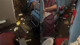 ▲土耳其航空TK24航班今日返台途中遭遇亂流。（圖／翻攝畫面）