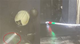 消防罕見拉出LED照明燈條及螢光拉繩指引活路。（圖／翻攝記者爆料網畫面）
