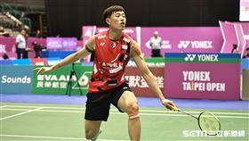 ▲台北羽球公開賽，台灣選手林俊易。（圖／記者劉彥池攝影）