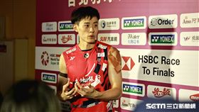 ▲台北羽球公開賽，台灣選手林俊易晉級男單4強。（圖／記者劉彥池攝影）