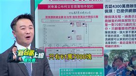  民眾黨公布柯文哲買商辦的房屋契約自清，卻被房仲打臉不是買賣契約。(圖/翻攝新台派上線)
