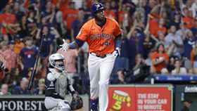 ▲艾瓦瑞茲（Yordan Alvarez）揮出單場雙響砲。（圖／美聯社／達志影像）