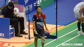 ▲2024台北羽球公開賽，台灣女單好手邱品蒨。（圖／記者張沛嘉攝影）