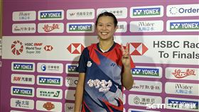 ▲台北公開賽，台灣女單好手邱品蒨。（圖／記者張沛嘉攝影）