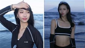 小S大女兒Elly分享到宜蘭外澳沙灘出遊的美照（圖／翻攝polarbearelly IG）