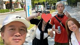 狄鶯（右起）、孫安佐身旁冒新女伴（圖／翻攝自臉書）