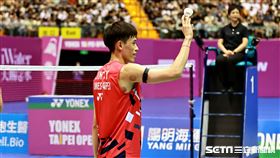 ▲台北羽球公開賽男子單打決賽，台灣選手林俊易封王。（圖／記者劉彥池攝影）