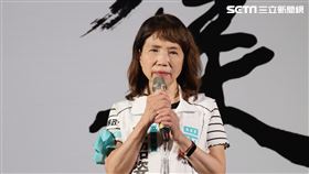 民眾黨挺柯文哲首場集會，立委陳昭姿上台。（圖／記者鄭孟晃攝影）