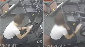 韓女健身滑手機被砸
