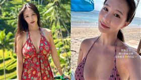 林采緹到峇里島度假，曬成雀斑臉，放送比基尼辣照。（圖／翻攝sunnylin_520 IG）