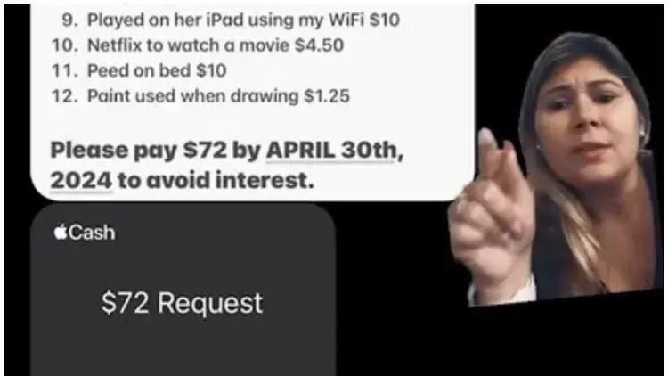 女托親姊顧女兒被收費　連沖馬桶都算錢