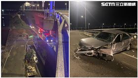 台南,台61線,自撞,河道,墜河