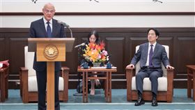 賴清德接見美軍戰略司令部前司令埃利斯（Admiral James O. Ellis Jr.）將軍（圖／總統府提供）