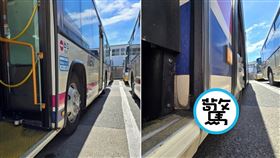 日本公車竟外長出一朵生命力驚人的蘑菇。（翻攝X@keiobus_info）