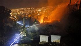 2024年2月智利中部大火，經調查疑似是一名前義消縱火引發。（圖／美聯社）