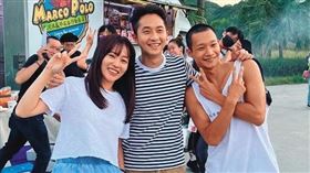 邱新達（中）執導高宇蓁（左）首度挑大梁演女一的電影《鳳姐》，該片還有黃冠智（右）合演。（翻攝自高宇蓁臉書）