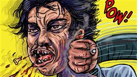 嗅覺,騷擾,出氣,亂拳