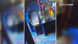神明面前大膽偷　搬朝天宮功德箱偽裝垃圾