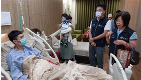 外稿勿用!!經過一個晚上休養，謝沛勳恢復良好。（圖／桃園電子報）