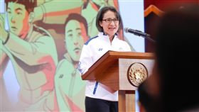 副總統蕭美琴也出席總統府派隊。（圖／總統府提供）