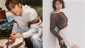 呂爵安（左）認追求林明禎（右）卻引發脫粉潮。（圖／翻攝自IG）