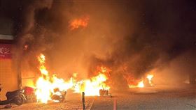 大園,機車,火警,燒毀,桃園（圖／翻攝畫面）