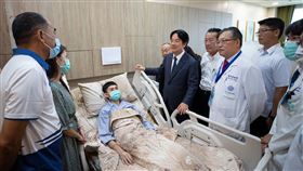 幻象，飛官，謝沛勳，童綜合急診室，送醫，總統探視（圖／軍聞社提供）