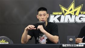 ▲新北國王媒體日，林書豪接受媒體採訪。（圖／記者劉彥池攝影）